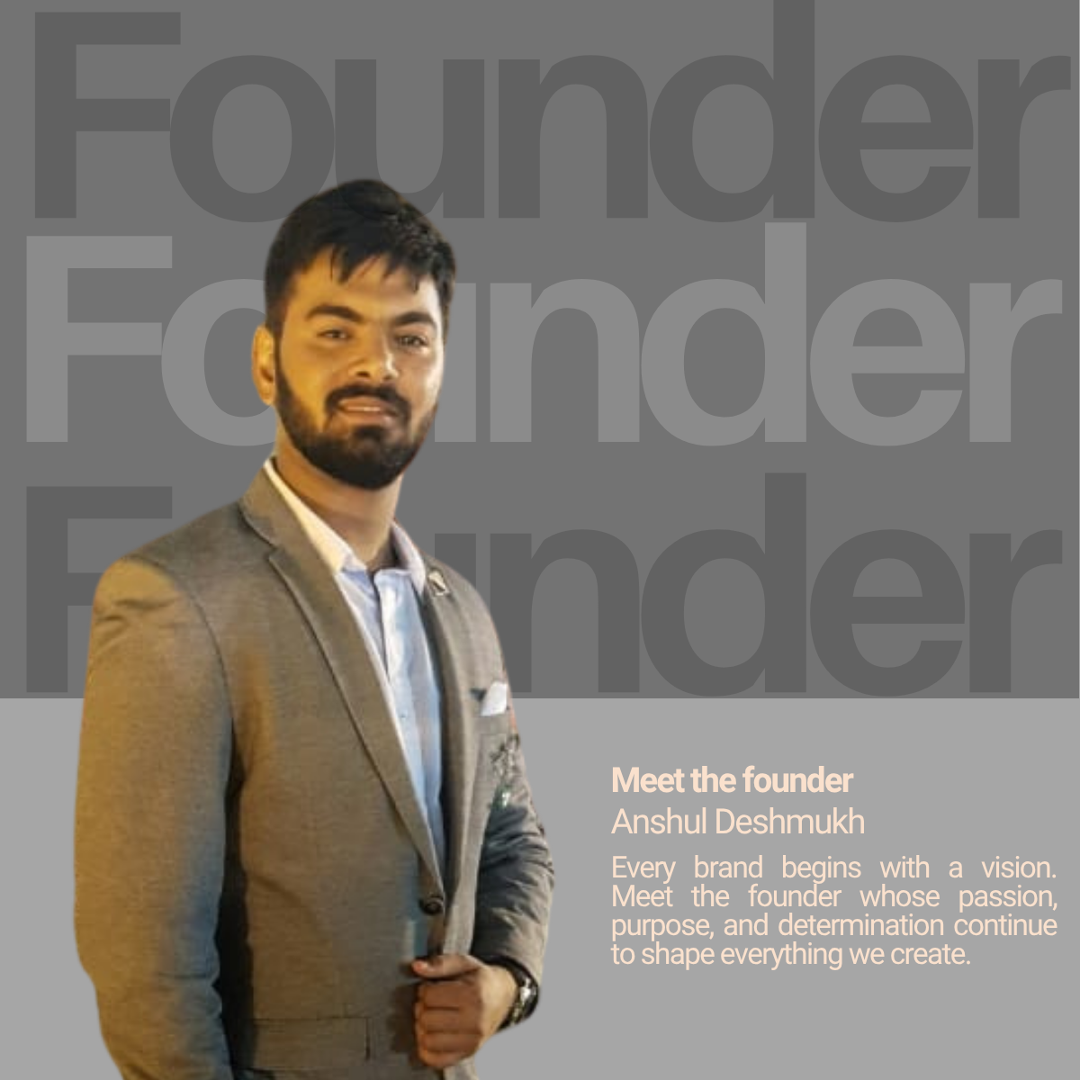 Blue Modern Founder LinkedIn Post